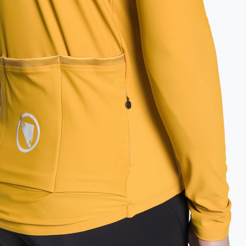 Pánske cyklistické tričko s dlhým rukávom Endura Pro SL II L/S mustard 9