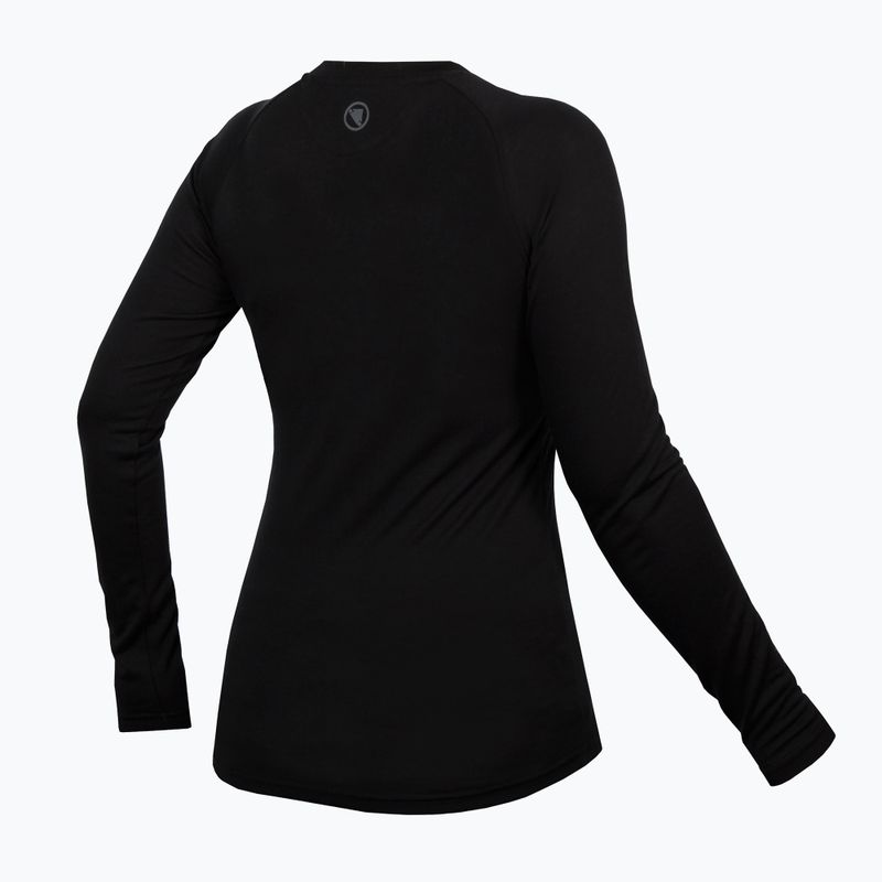 Dámske cyklistické tričko Longsleeve Endura Baabaa Merino W black 2