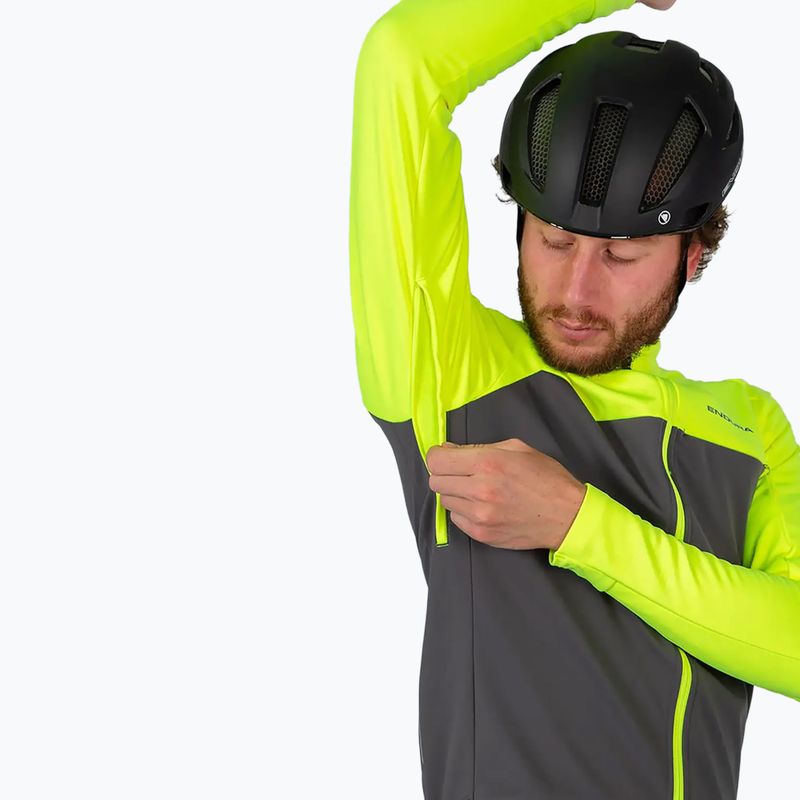 Pánska cyklistická bunda Endura Windchill II hi-viz yellow 4