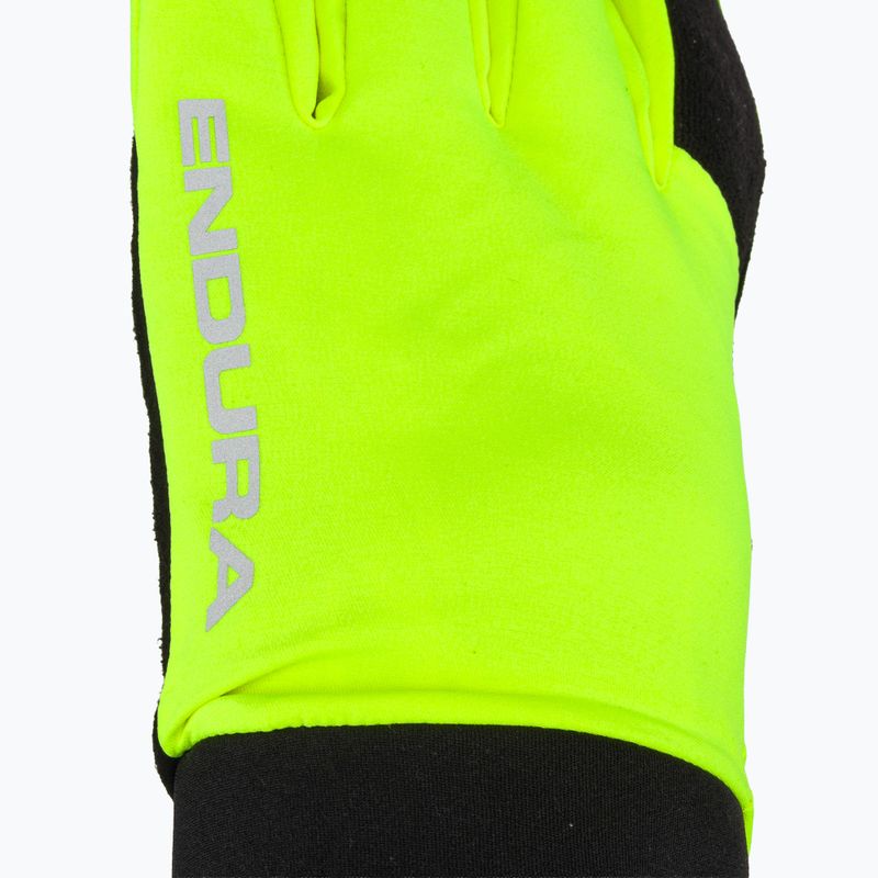 Pánske cyklistické rukavice Endura Strike bright yellow 4