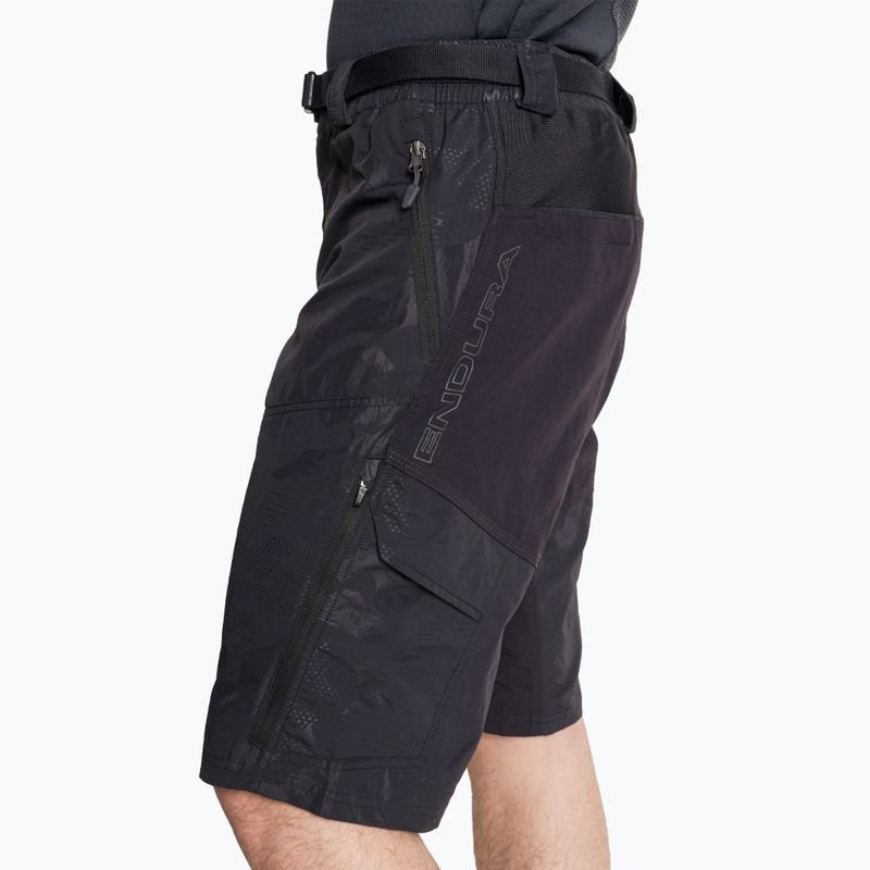 Pánske cyklistické šortky Endura Hummvee Short black camouflage 3