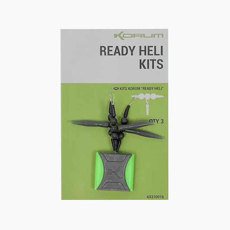 Korum Ready Heli 3-dielna rybárska helikoptérová súprava čierna K0310016