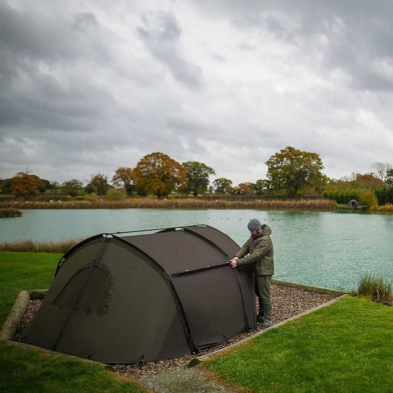 Avid Carp HQ Dual Layer Bivvy One Man stan zelený 7