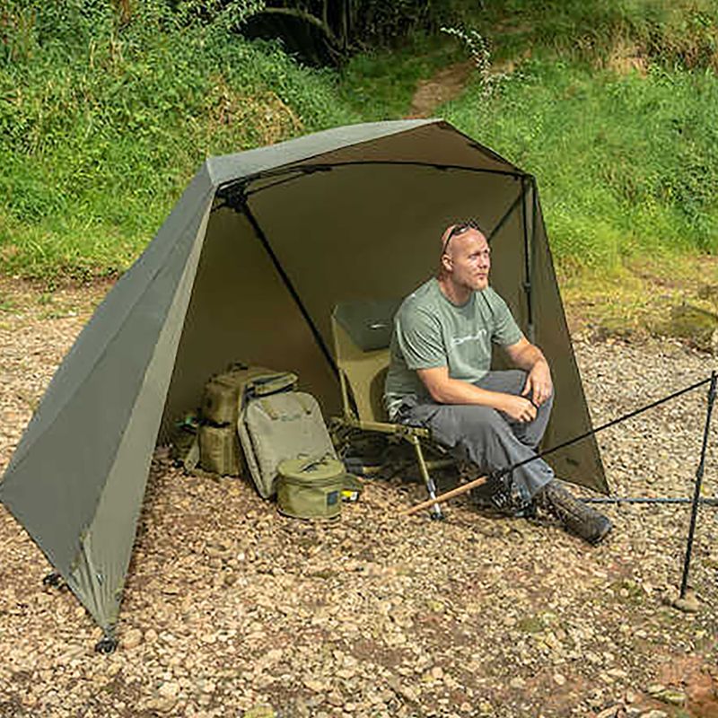 Korum Brolly Pentalite Shelter 50" zelený rybársky dáždnik K0370004 2