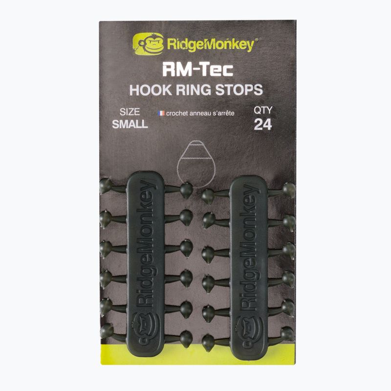 Ridge Monkey Connexion Hook Ring Stops zelená RMT233