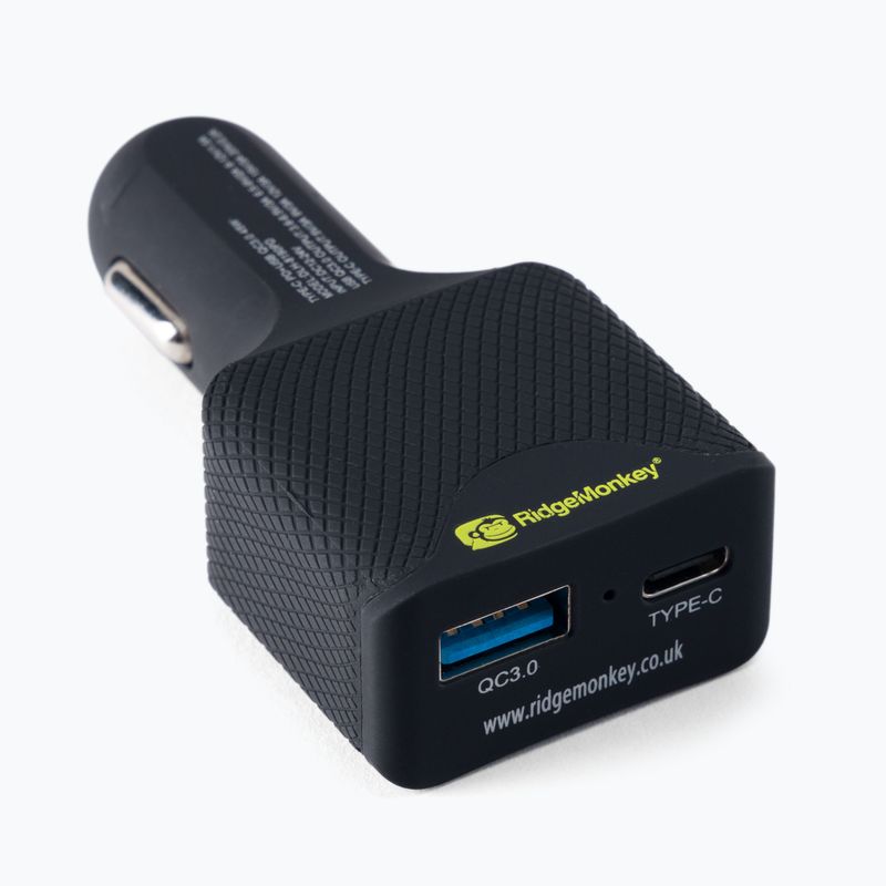 RidgeMonkey Vault 45W USB-C PD nabíjačka do auta čierna RM146 2