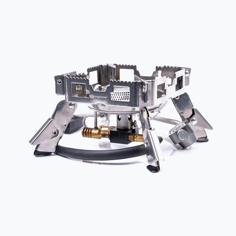 RidgeMonkey Quad Stove Pro Mini silver RM185 horák