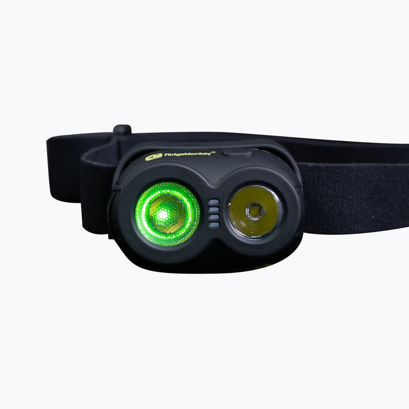 Čelová baterka RidgeMonkey VRH15X USB Rechargeable Headtorch čierna RM HT15X