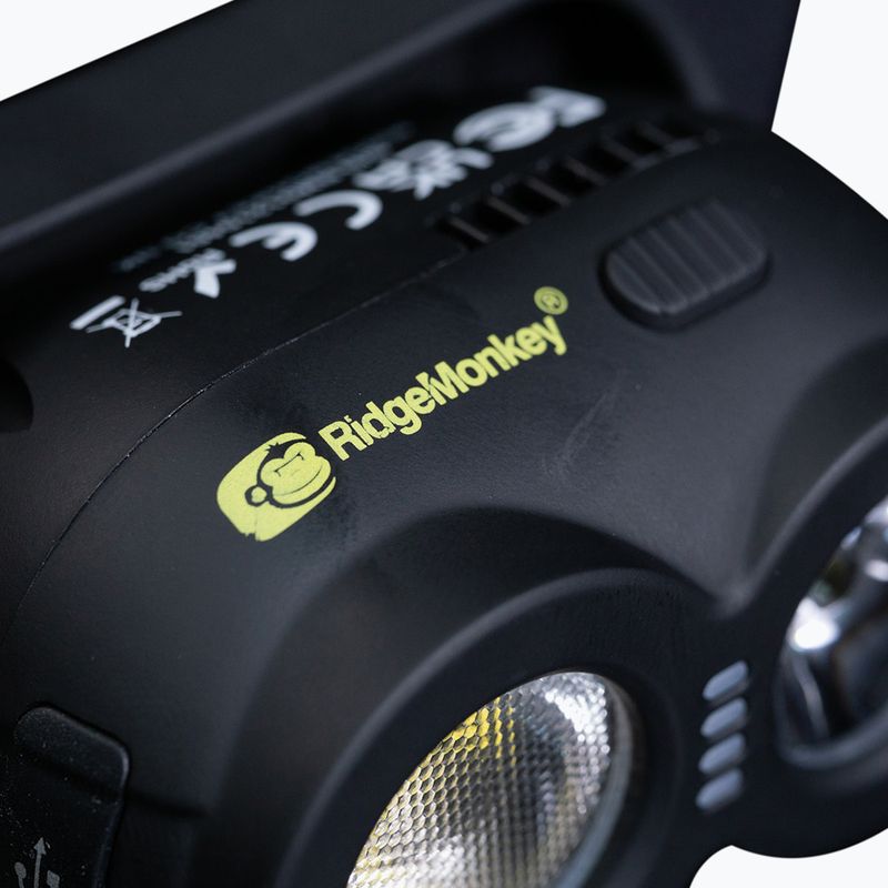 Čelová baterka RidgeMonkey VRH15X USB Rechargeable Headtorch čierna RM HT15X 3
