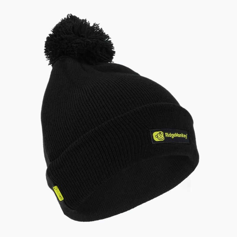 RidgeMonkey Apearel Bobble Fishing Beanie Hat black RM556