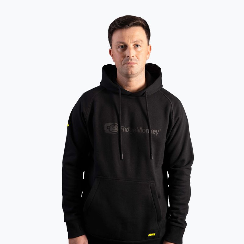 Pánska rybárska mikina RidgeMonkey Apearel Heavyweight Hoody black RM629
