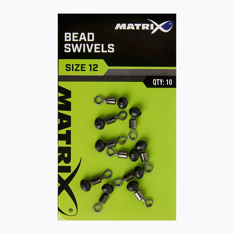 Matrix Bead Swivels 10 ks rybársky článok čierny GAC375