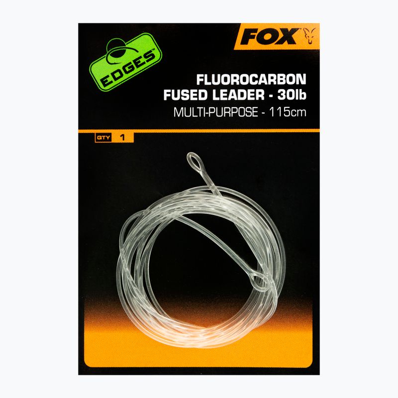 Fox Fluorocarbonový kaprový nadväzec Tavený nadväzec 30 lb - bez obratlíka 115 cm priehľadný CAC720