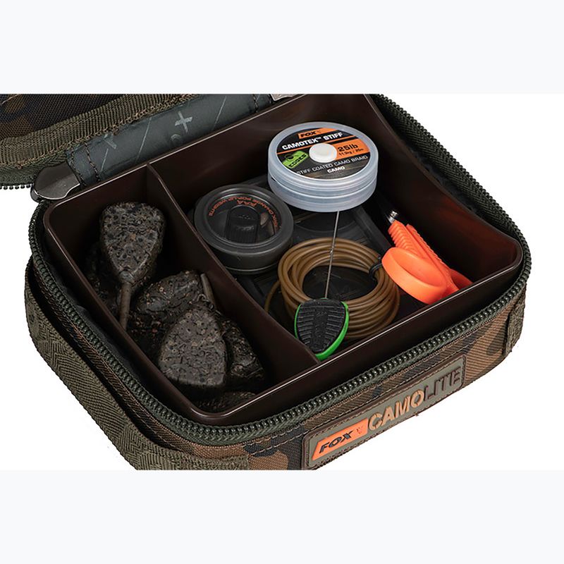 Vak na kapry Fox International Camolite Rigid Lead & Bits Kompaktná kamuflážová 4