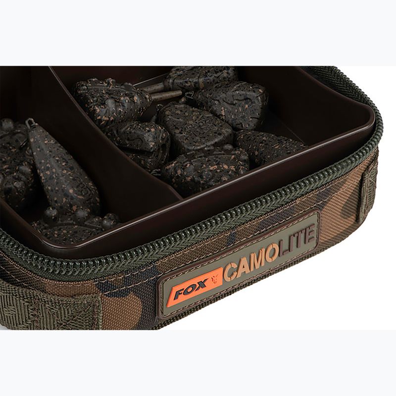 Vak na kapry Fox International Camolite Rigid Lead & Bits Kompaktná kamuflážová 6