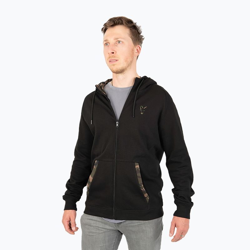Fox International LW Zip Hoody rybárska mikina čierna CFX135