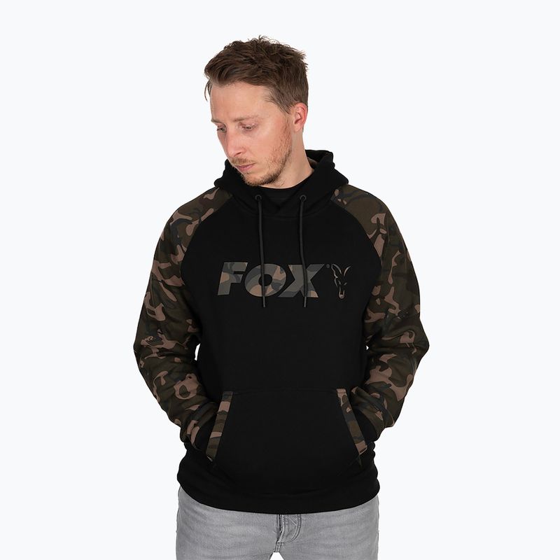 Mikina Fox International Raglan Hoody black/camo