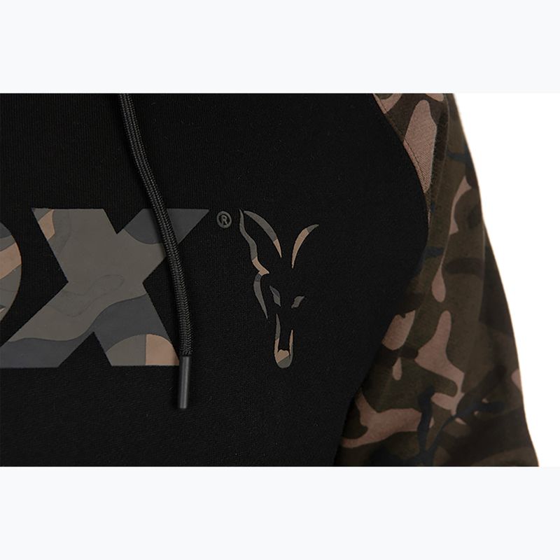 Mikina Fox International Raglan Hoody black/camo 5