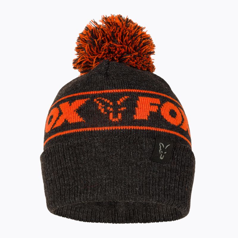 Zimná čiapka Fox International Collection Bobble black/orange 2
