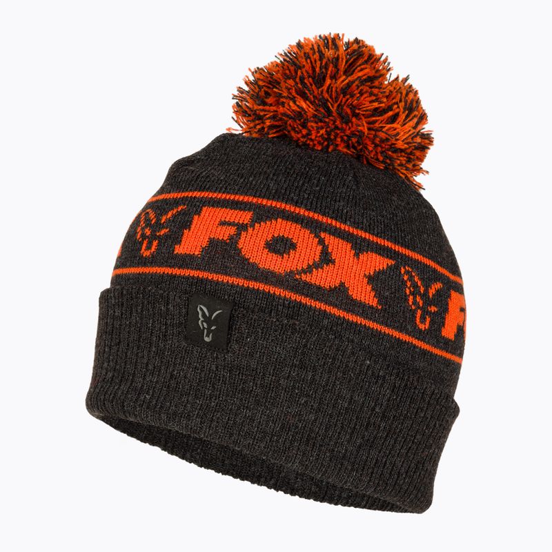 Zimná čiapka Fox International Collection Bobble black/orange 3