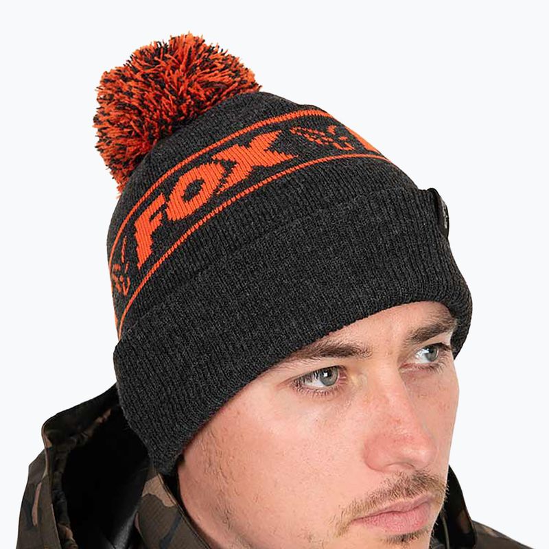 Zimná čiapka Fox International Collection Bobble black/orange 6