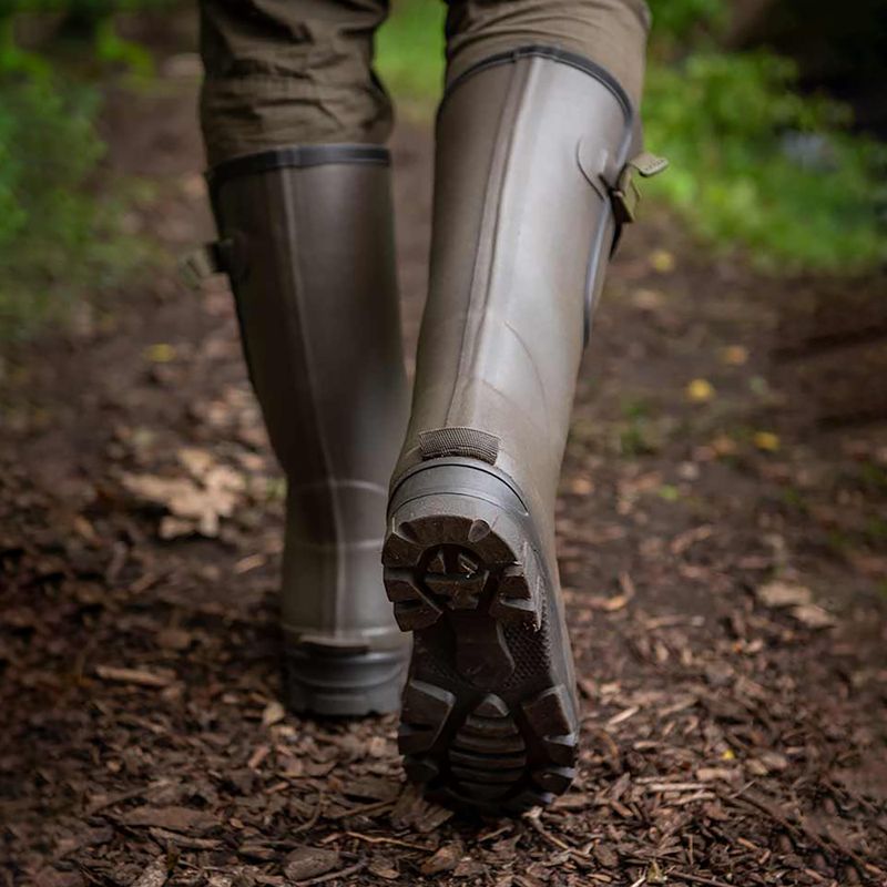 Pánske rybárske wellingtony Fox International Neoprene Lined Rubber camo/khaki 9