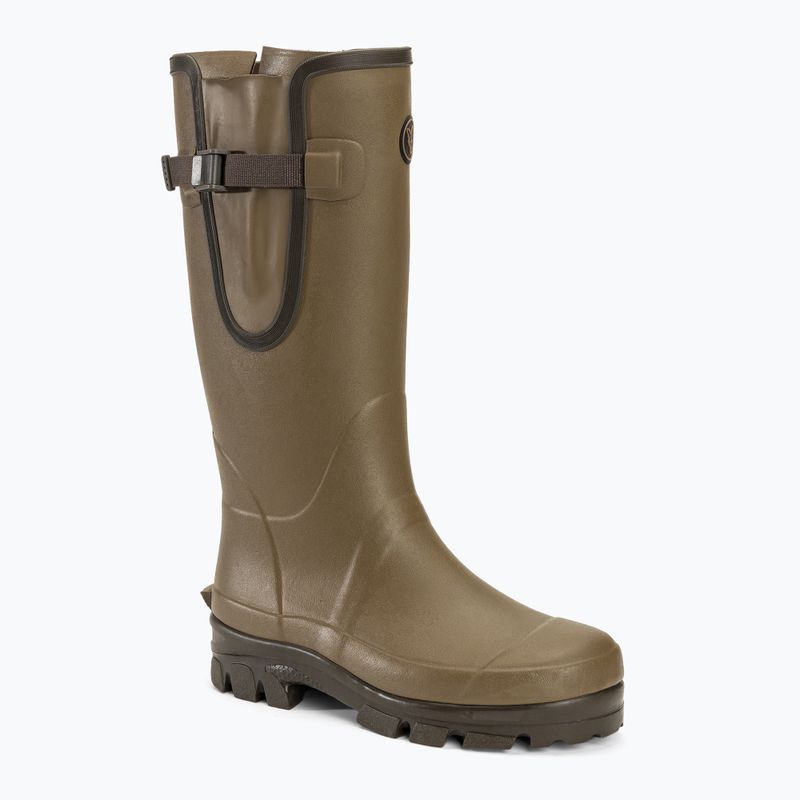 Pánske rybárske wellingtony Fox International Neoprene Lined Rubber camo/khaki
