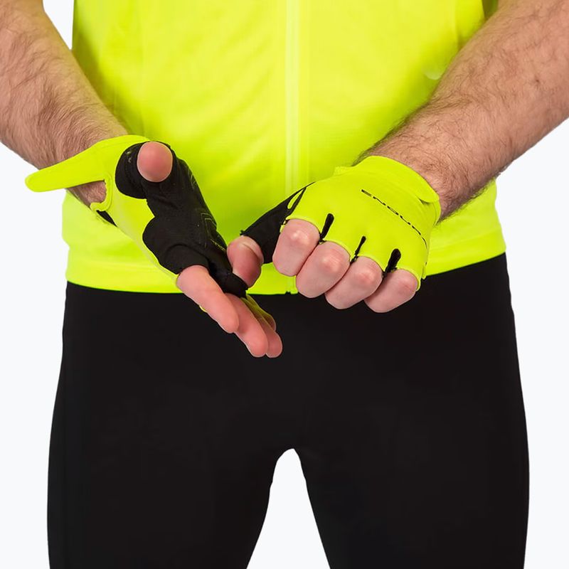 Pánske cyklistické rukavice Endura Xtract hi-viz yellow 7