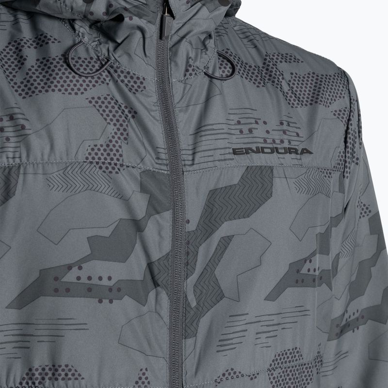 Pánska cyklistická bunda Endura Hummvee Windshell grey camo 3