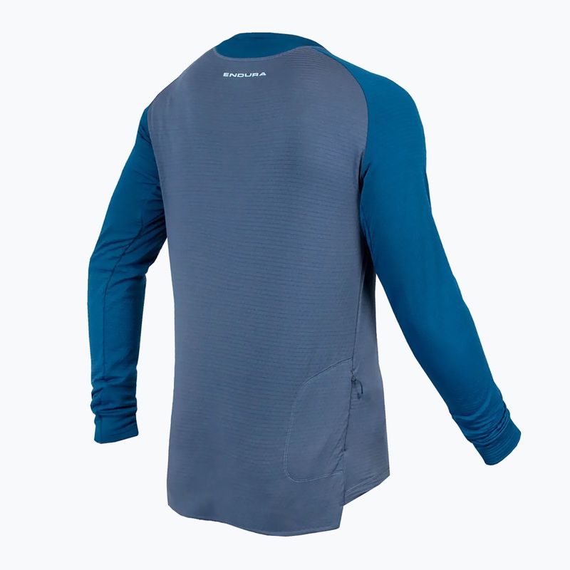 Endura Singletrack Fleece cyklistické tričko s dlhým rukávom ensign blue 7