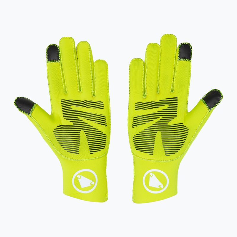 Pánske cyklistické rukavice Endura FS260-Pro Nemo Glove II hi-viz yellow 3