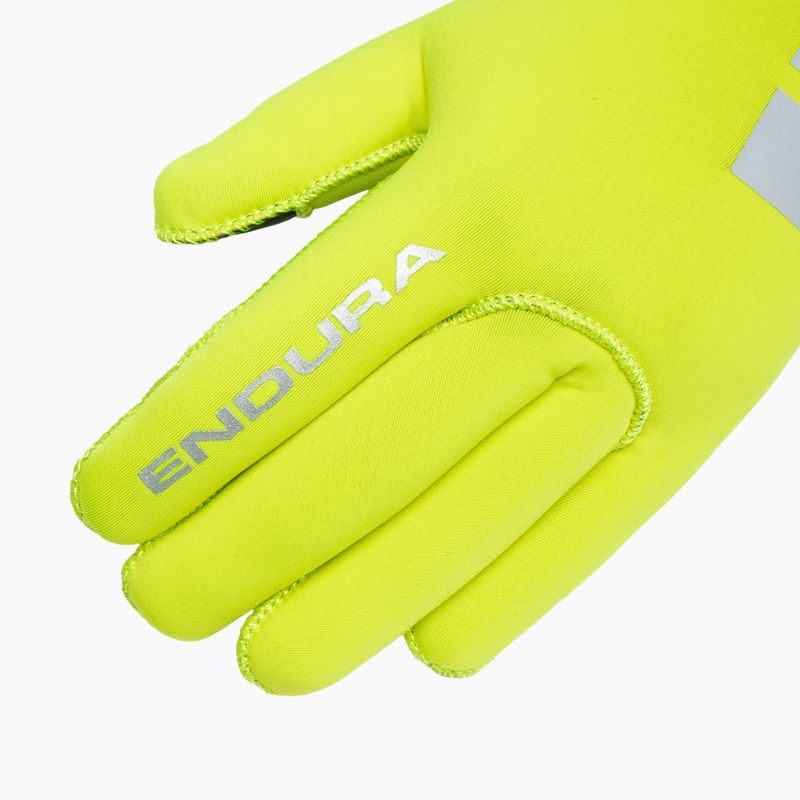 Pánske cyklistické rukavice Endura FS260-Pro Nemo Glove II hi-viz yellow 4