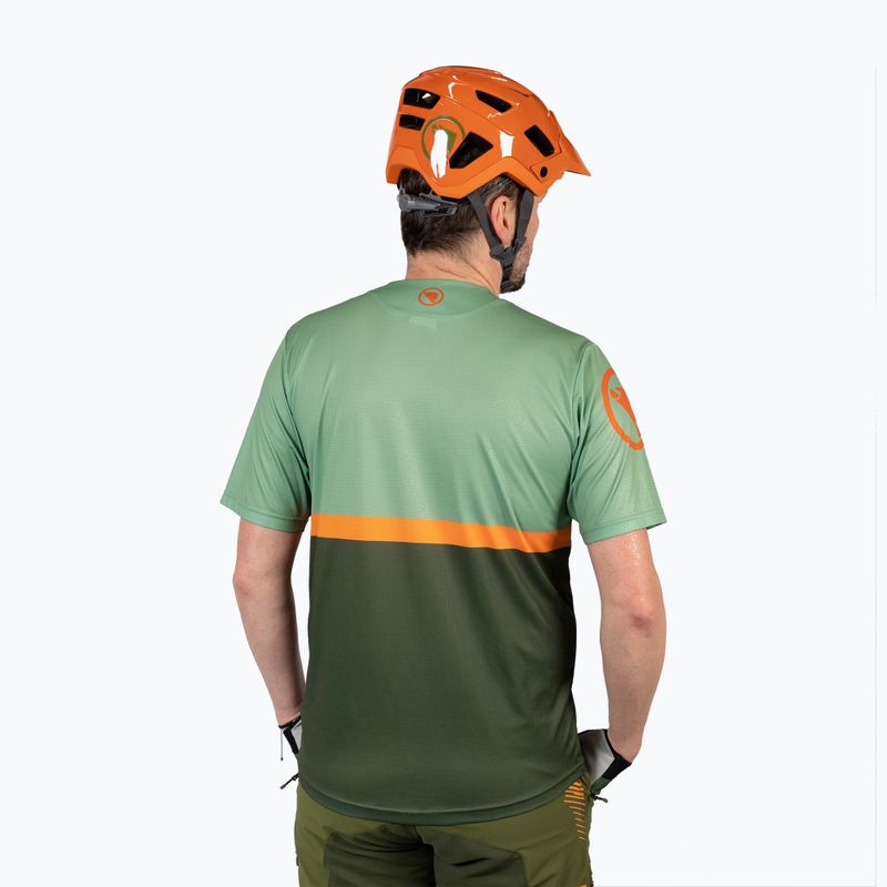 Pánsky cyklistický dres Endura Singletrack II Core tangerine 2