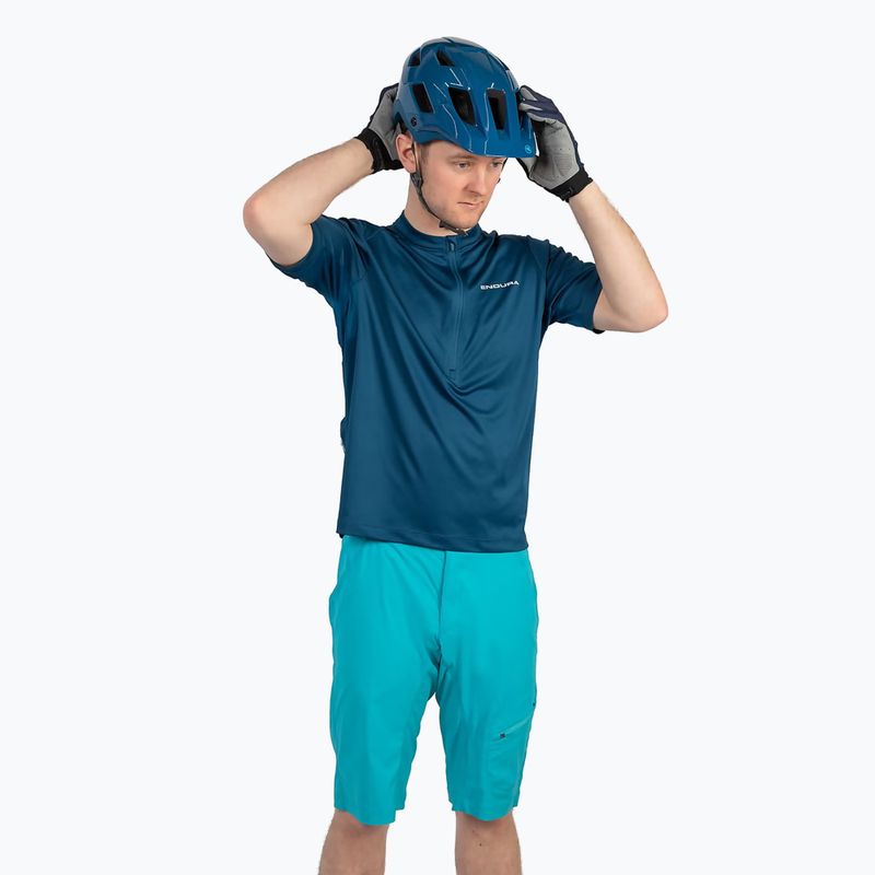 Pánsky cyklistický dres Endura Hummvee II S/S blueberry 3