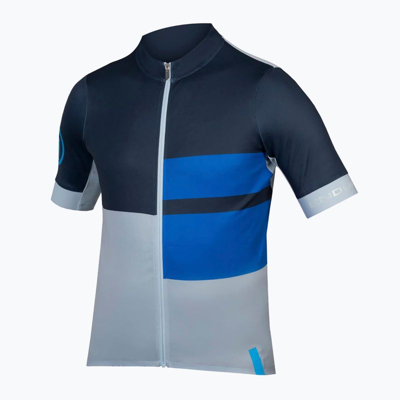 Pánsky cyklistický dres Endura FS260 Print S/S ink blue 6