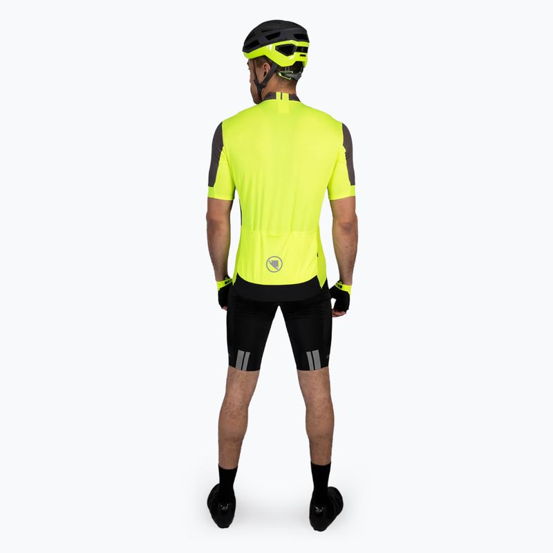 Endura pánsky cyklistický dres FS260 Print S/S hi-viz yellow 3