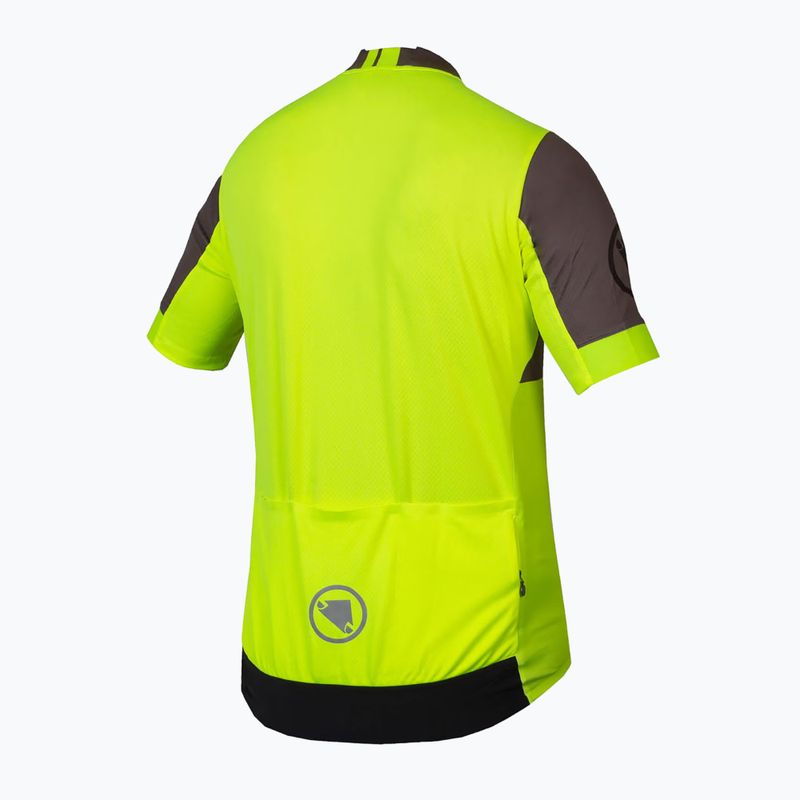 Endura pánsky cyklistický dres FS260 Print S/S hi-viz yellow 10