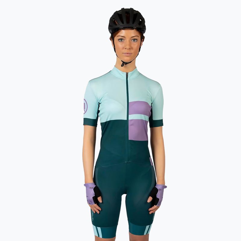 Dámsky cyklistický dres Endura FS260 Print S/S violet 2