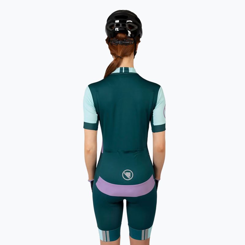 Dámsky cyklistický dres Endura FS260 Print S/S violet 3