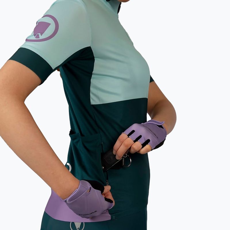 Dámsky cyklistický dres Endura FS260 Print S/S violet 7
