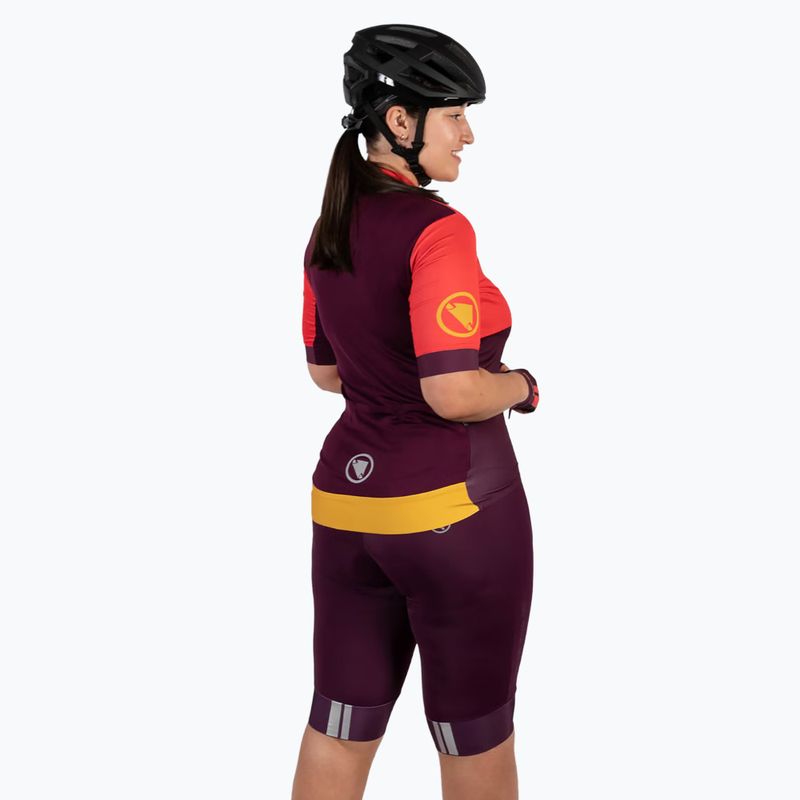 Dámske cyklistické šortky Endura FS260-Pro DS Bibshort aubergine 4