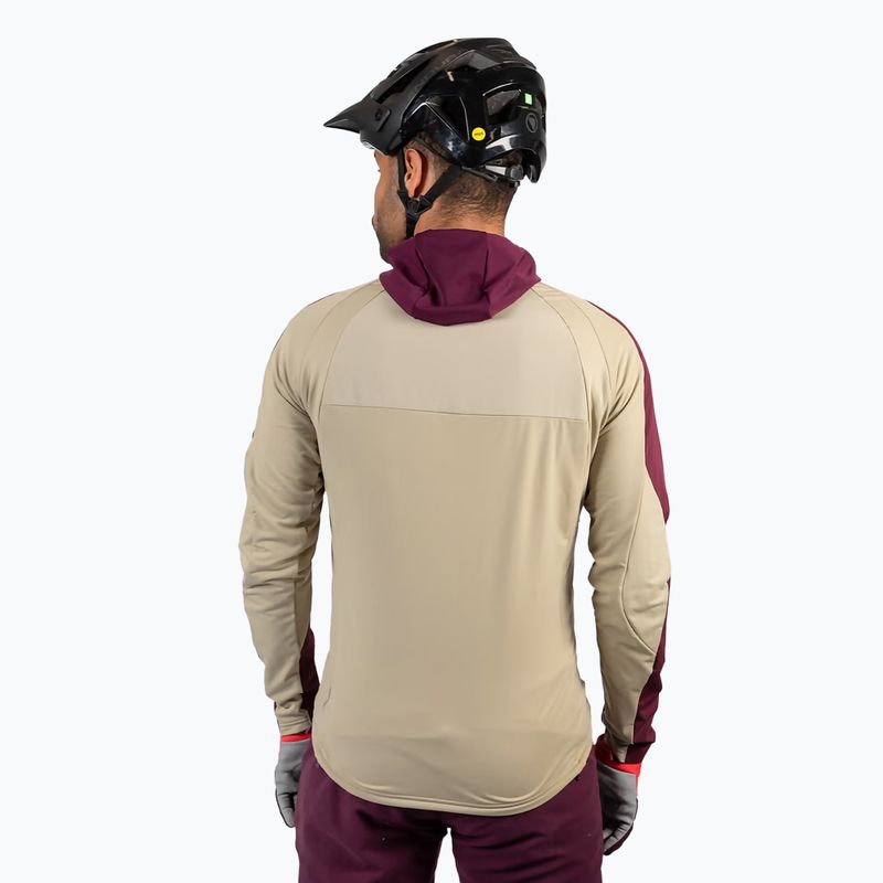 Endura MT500 Thermo II pánska cyklistická mikina aubergine 4