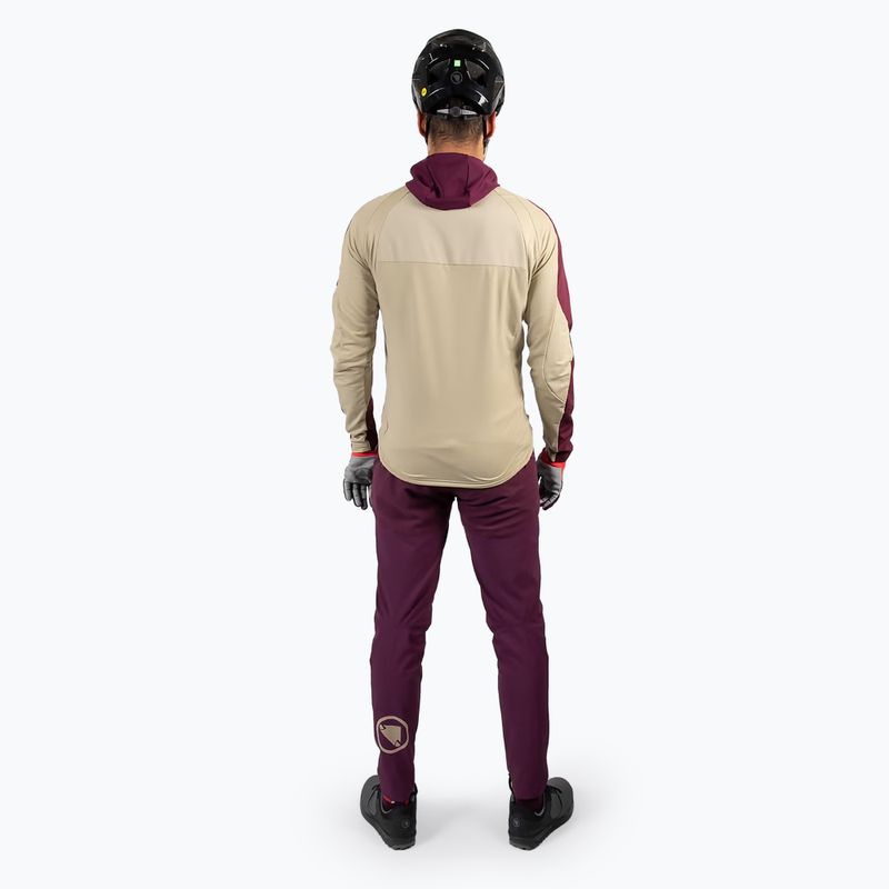 Endura MT500 Thermo II pánska cyklistická mikina aubergine 5