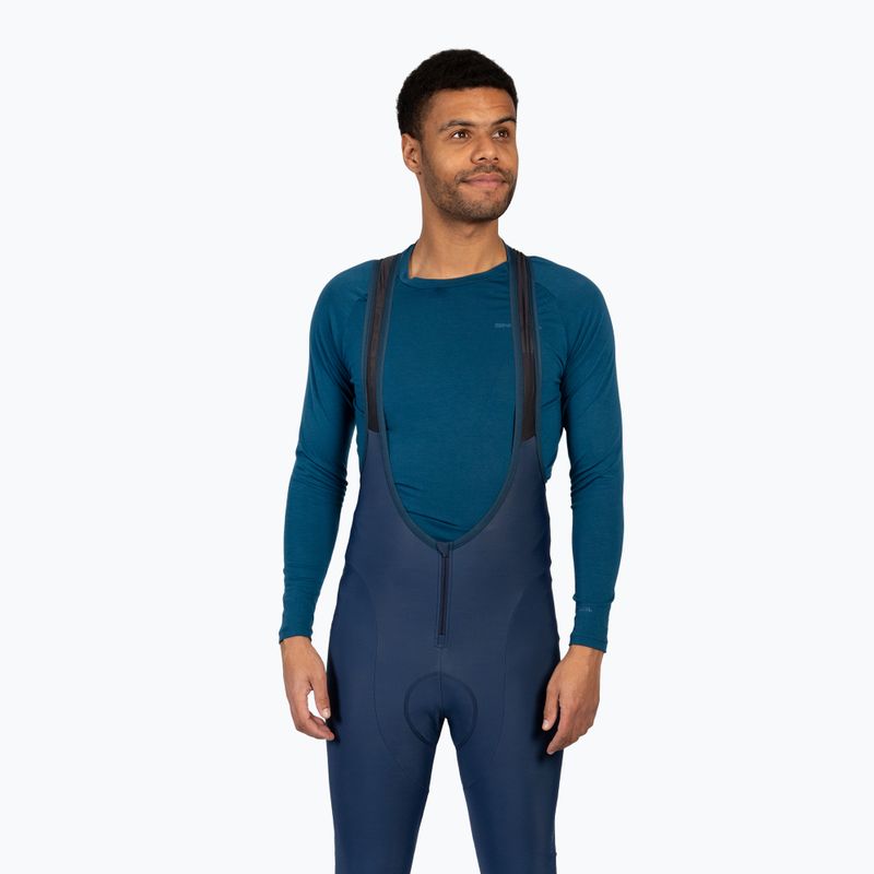 Pánske cyklistické nohavice Endura FS260-Pro Thermo Bibtights II ink blue 2