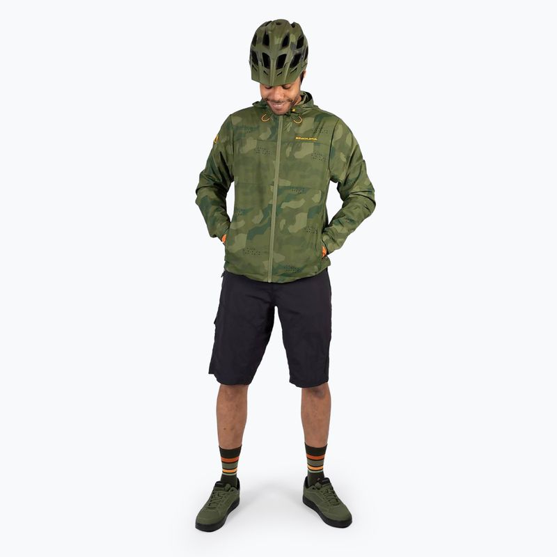 Pánska cyklistická bunda Endura Hummvee Windshell tonal olive 2