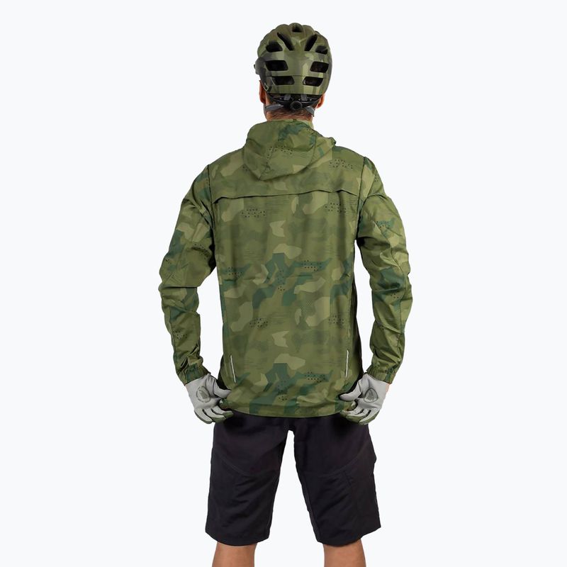 Pánska cyklistická bunda Endura Hummvee Windshell tonal olive 4