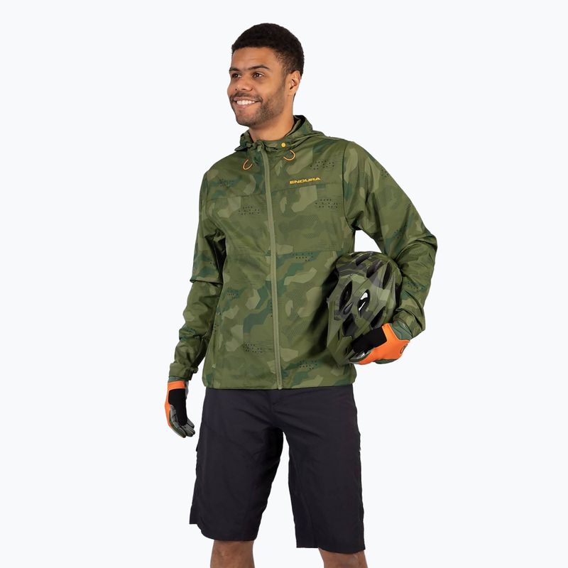 Pánska cyklistická bunda Endura Hummvee Windshell tonal olive 5