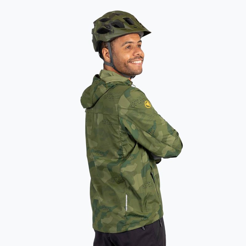 Pánska cyklistická bunda Endura Hummvee Windshell tonal olive 7