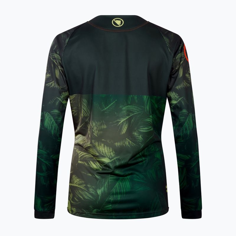 Dámske cyklistické tričko s dlhým rukávom Endura Tropical Print Ltd ghillie green 9