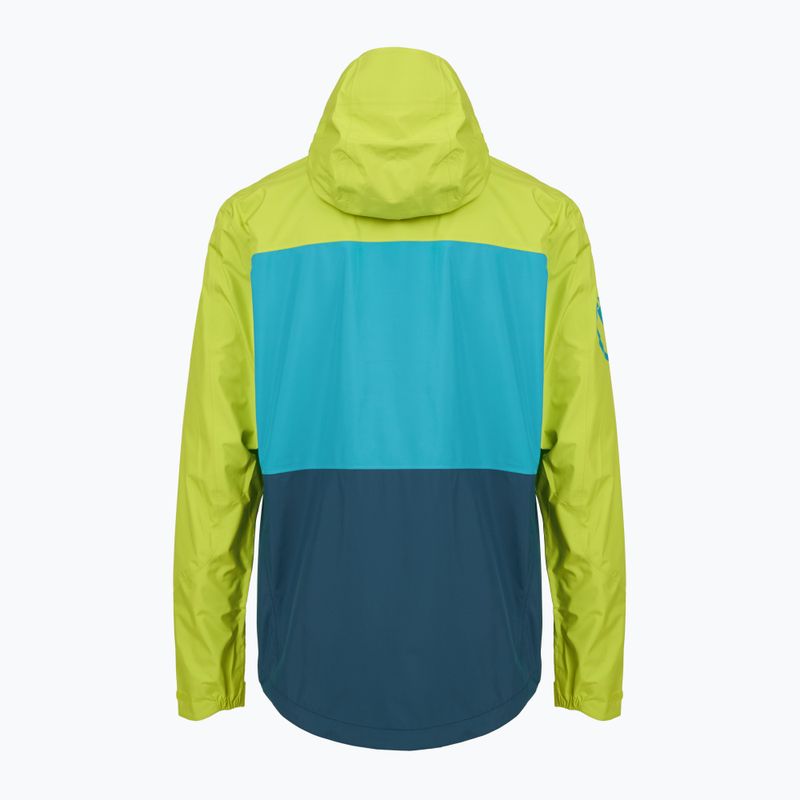 Pánska cyklistická bunda Endura Singletrack II Waterproof limetkovo zelená 2